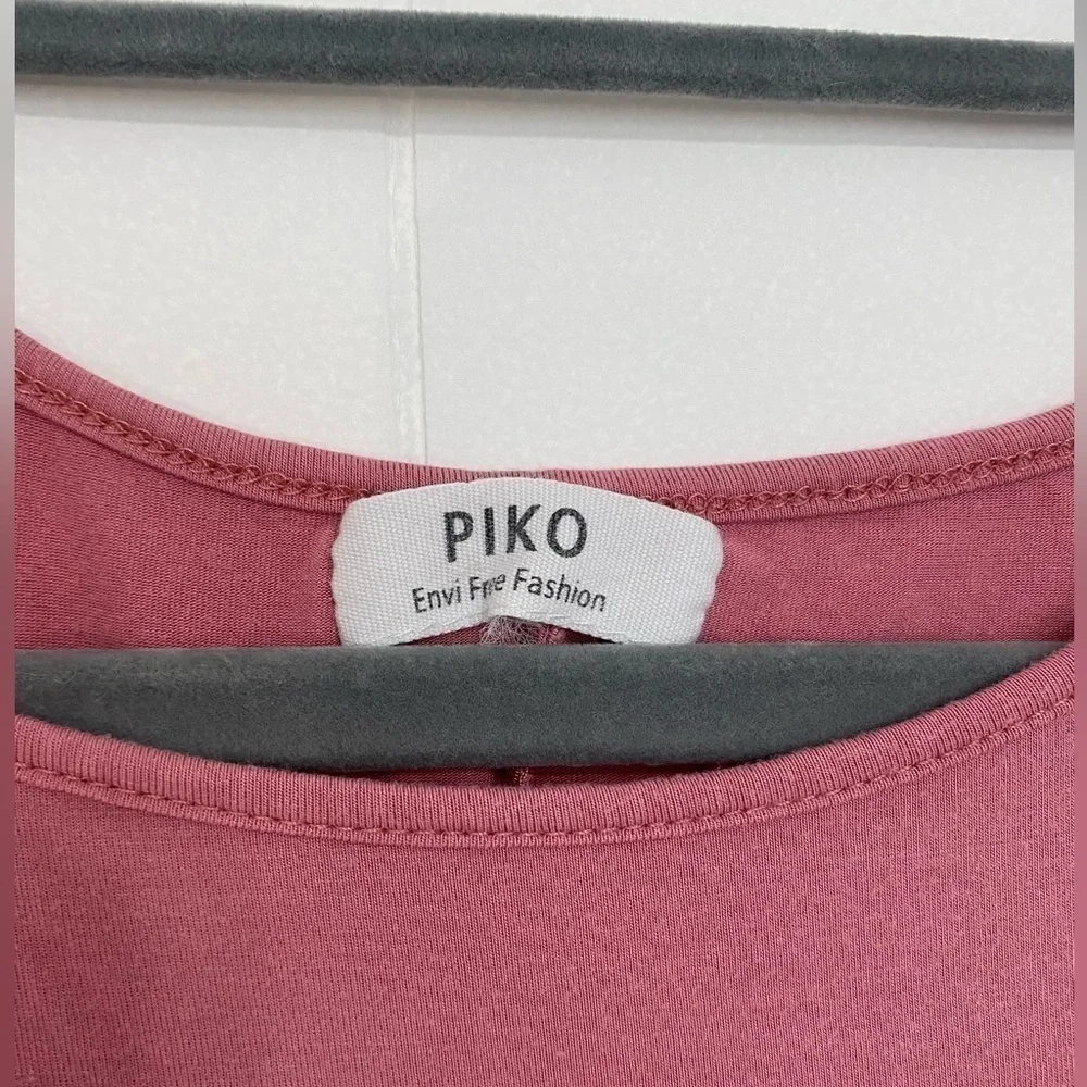 Womens Piko Long Shirt / Dress In Pink Sz M - Picture 3 of 3